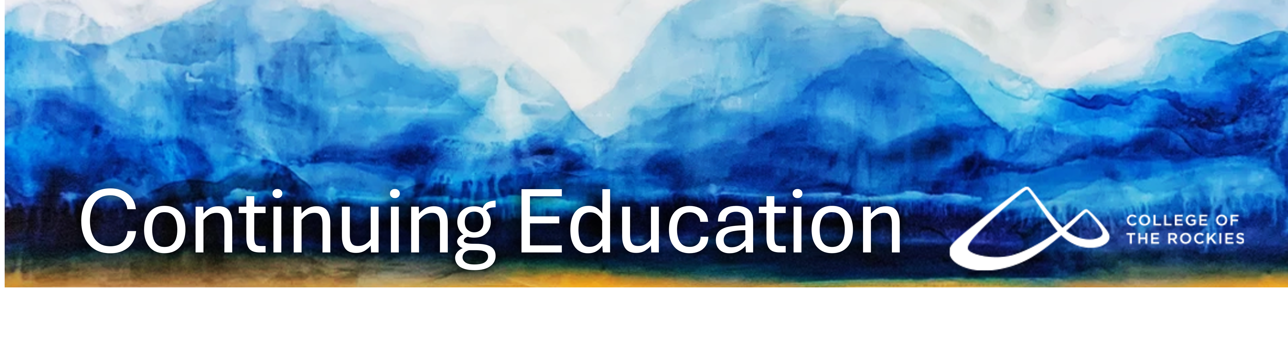 Continuing Education at College of the Rockies